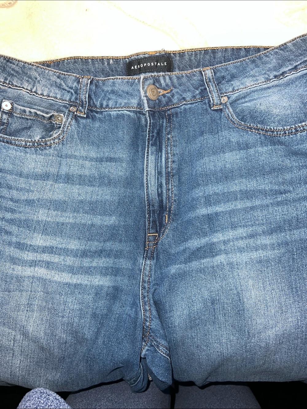 Aeropostale Women’s High Rise Wash Blue Flare Jeans